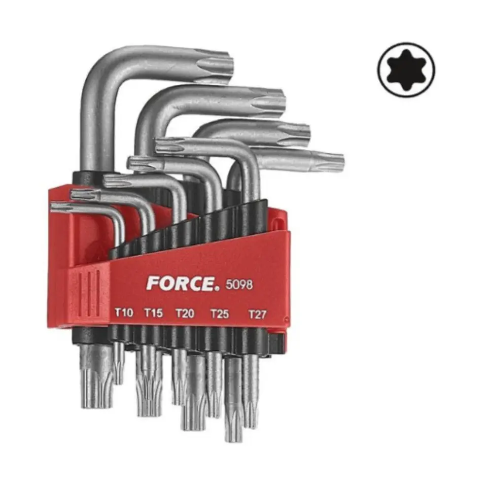 Juego Llaves Torx T10 a T50 9pz 5098 Force 1