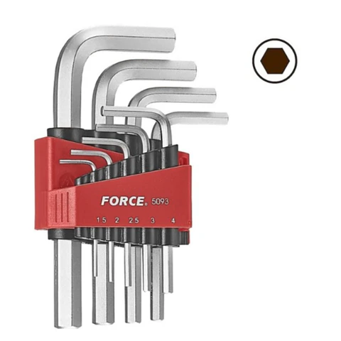 Juego Llaves Allen de 1.5 a 10mm 9pz 5093 Force