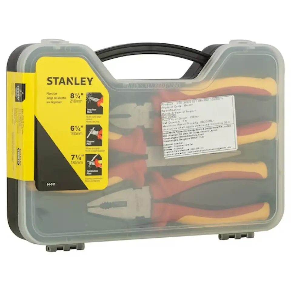 Juego 3 Alicates Aislados 1000V 84-011 Stanley 1