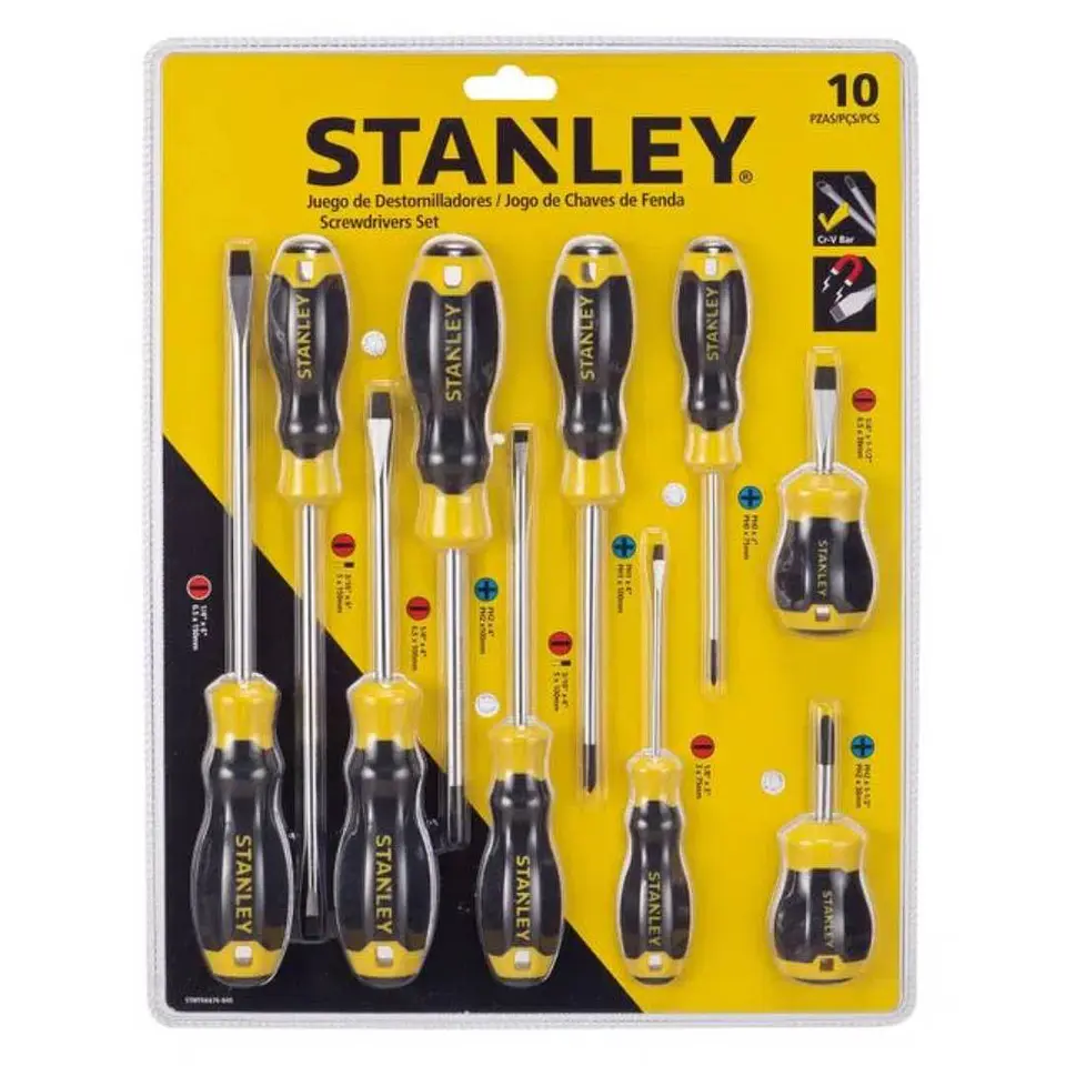 Juego Destornillador 10pz STMT66676-840 Stanley 1