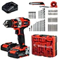 Kit Taladro Inalámbrico 18V 2bat. 2Ah, Cargador y 69pz 4513934 Einhell - Miniatura 5