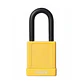 Candado Bloqueo 40mm Dieléctrico Aislado Amarillo HB40 67076-3 Abus - Miniatura 1