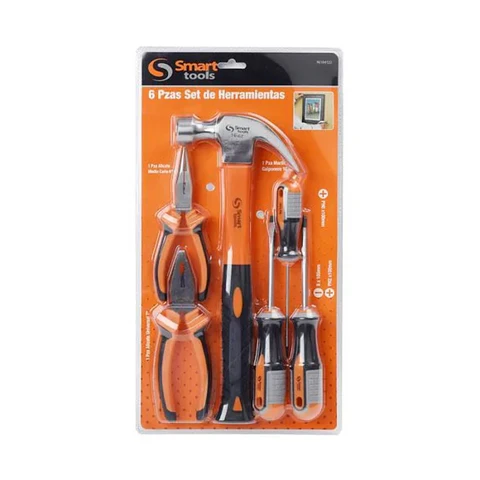 Kit Herramientas Manuales Hogar 6104122 Smart Tools