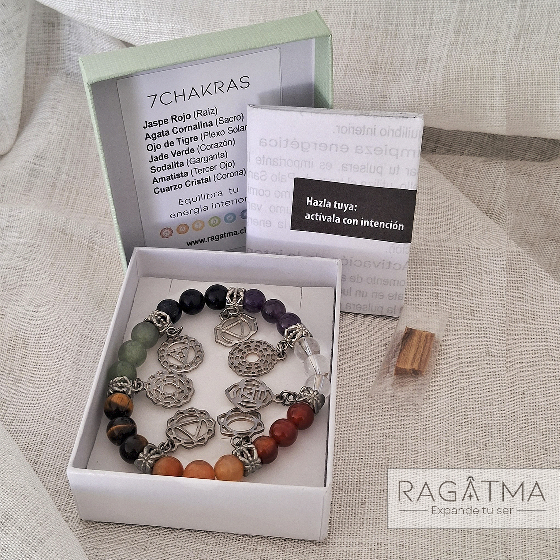 PULSERA 7 Chakras -  Equilibra tu Energía Interior 🌀  2