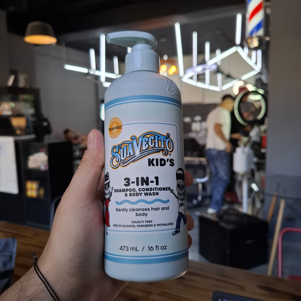 Shampoo-Acondicionador-Gel de baño 3 en 1 para niños 473ml - Suavecito Kids 2