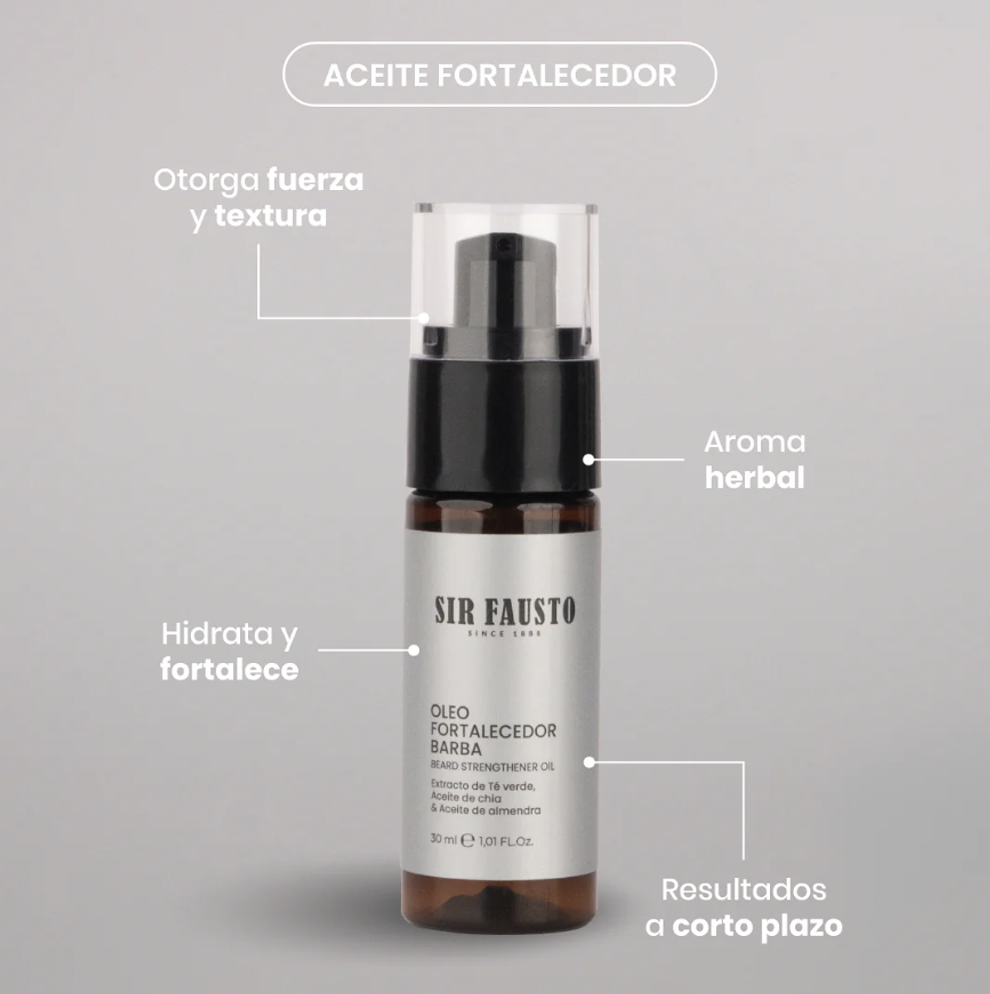 Aceite Fortalecedor de Barba 30ml - Sir Fausto 2