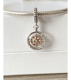 Charm Brújula Rose Gold