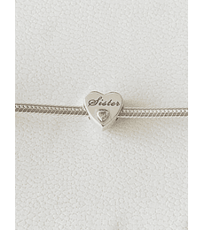 Charm Corazón Sister