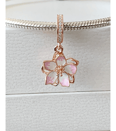 Charm Flor de loto Rose Gold