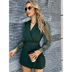 Blazer tipo vestido DAPHNE - Verde oscuro