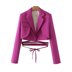 Blazer cropped AMIRA - Morado