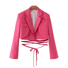 Blazer cropped AMIRA - Fucsia