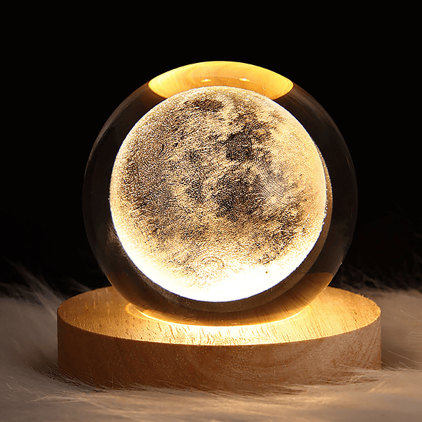 Lámpara de bola de cristal LUNA 1