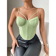 Top bustier SAMIRA - Verde menta