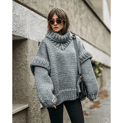 Sweater oversize FRANCE - Gris