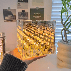 Lámpara de cubo TULIPANES DIY - Amarillo