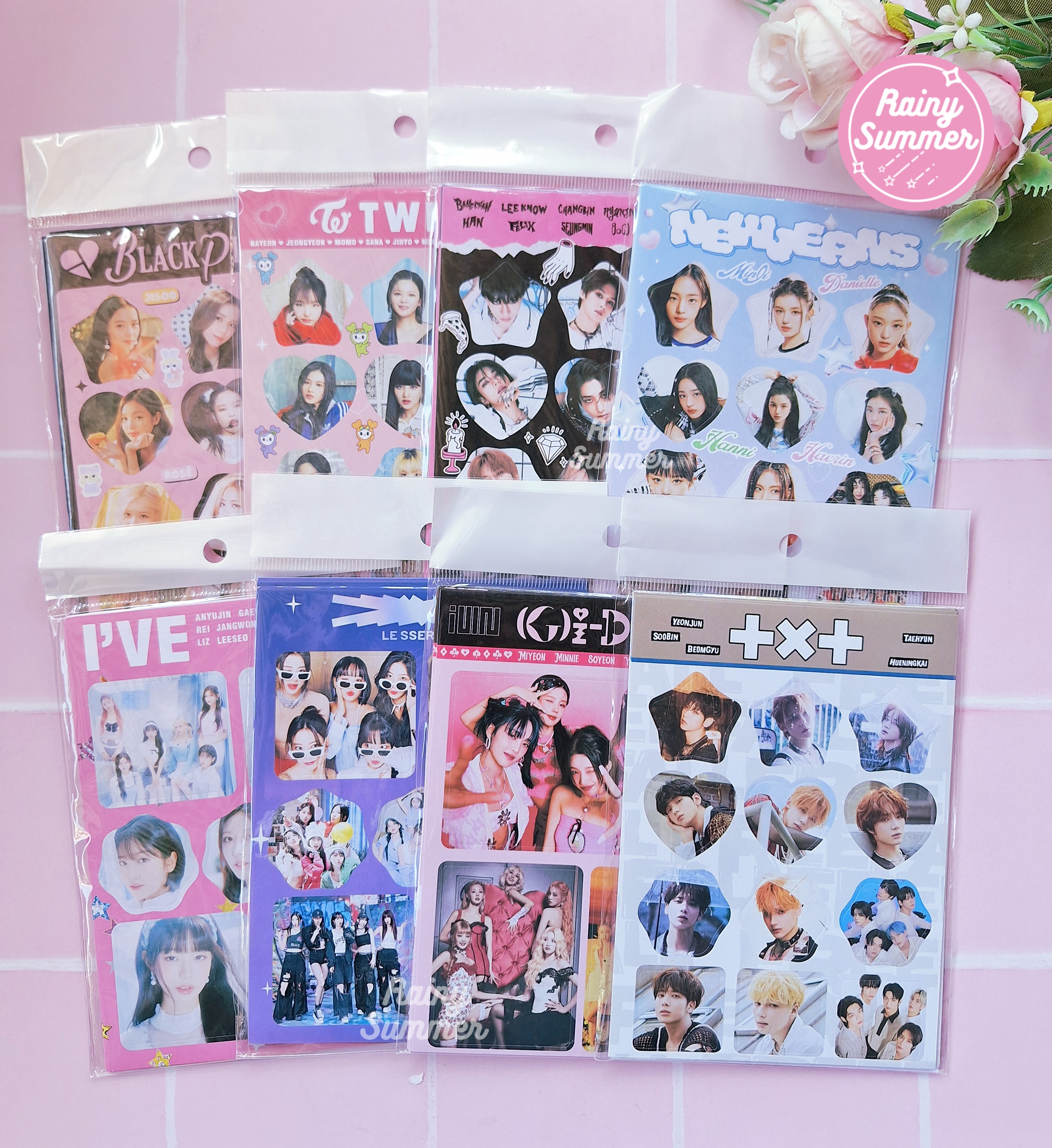 TWICE, STRAY KIDS, NEW JEANS, BLACKPINK, TXT, LE SSERAFIM, I
