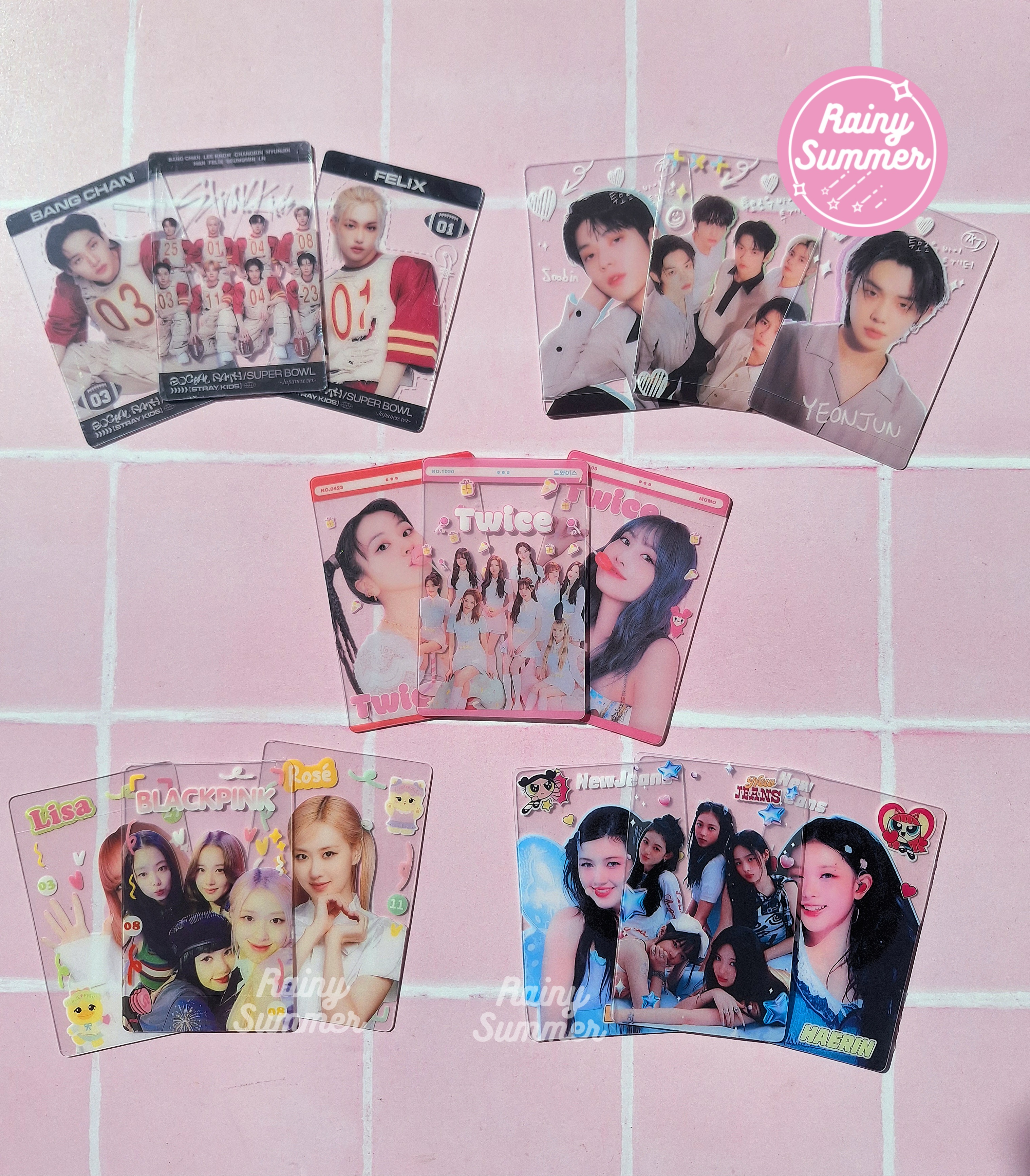 STRAY KIDS, TWICE, BLACKPINK, TXT, NEW JEANS - PHOTOCARDS D