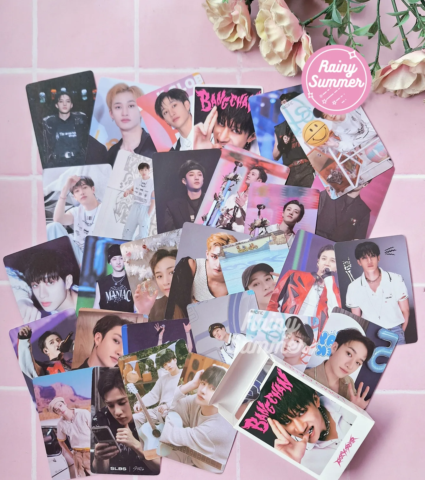 STRAY KIDS - SET LOMOCARDS GRUPAL & BANGCHAN, FELIX,