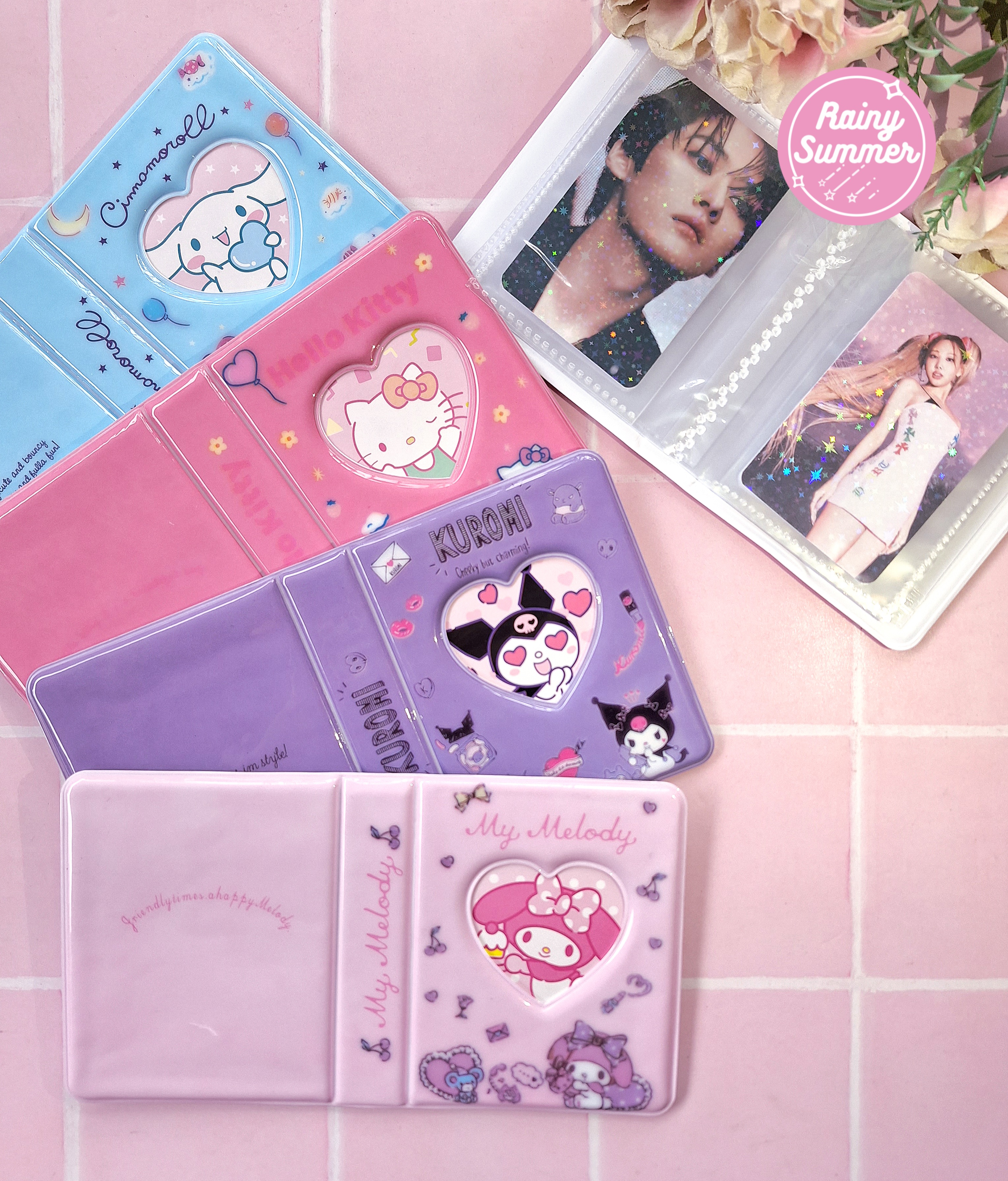 SANRIO - MINI PC BINDERS (KUROMI, CINNAMOROLL, MY MELODY, HE