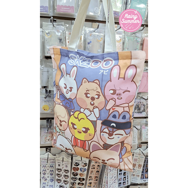 SKZOO (STRAY KIDS) -  TOTEBAG CON CIERRE