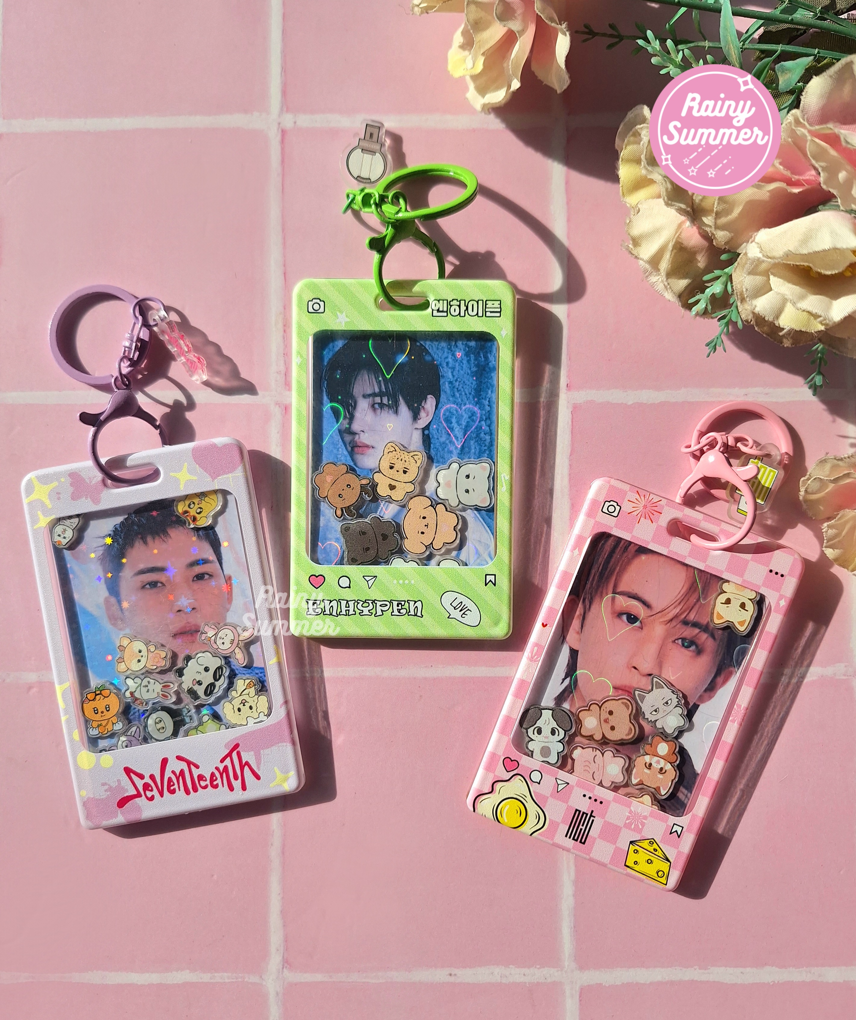nekkoHeracles旅行フォトフレーム　brightwin 2gether NCT, SEVENTEEN Y ENHYPEN - PHOTOCARD HOLDER SHAKER