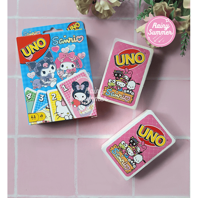 SANRIO, DRAGON BALL, POKEMÓN, LILO & STICH, MINECRAFT - JUEGO DE CARTAS UNO