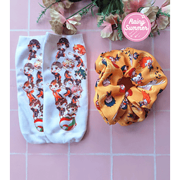 HAIKYUU - SCRUNCHIE & CALCETINES 