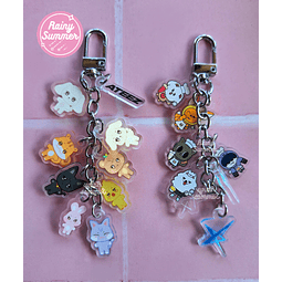  TXT & ATEEZ - KEYCHAINS PPULBATU & ANITEEZ