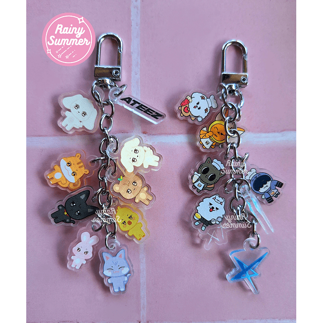  TXT & ATEEZ - KEYCHAINS PPULBATU & ANITEEZ