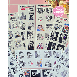 NANA - STICKERS NANA OSAKI, HACHI Y BLACK STONES