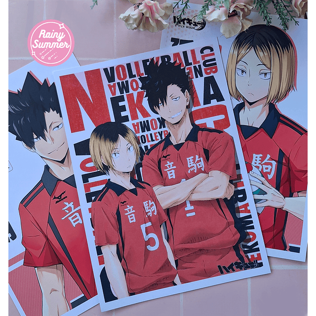 HAIKYUU - PÓSTERS KENMA Y KUROO