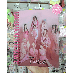 TWICE - CUADERNO UNIVERSITARIO DE 3 MATERIAS