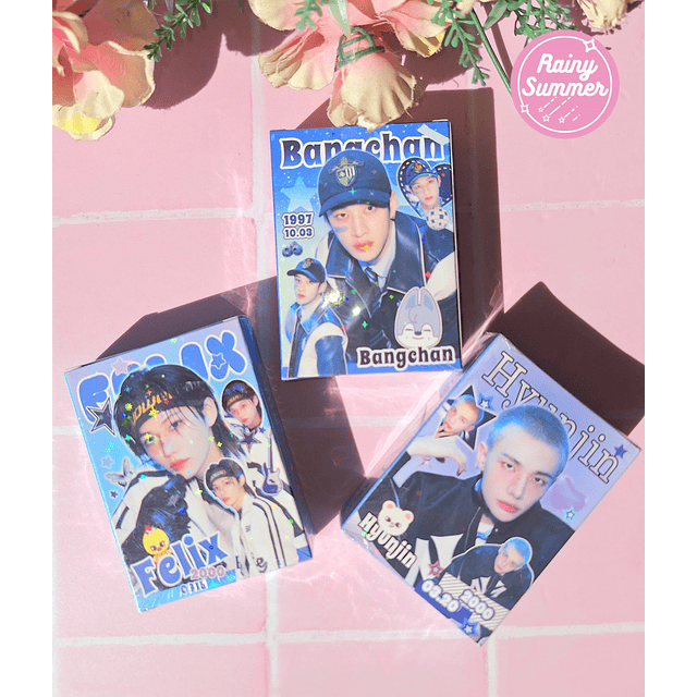 STRAY KIDS - LOMOCARDS HOLOGRÁFICAS (FELIX, BANGCHAN, HYUNJIN