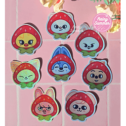 STRAY KIDS - SKZOO FRUTILLAS STICKERS