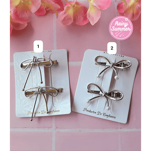 PINCHES TIPO BOW (Y2K)