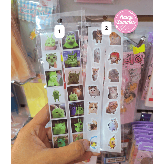 STICKERS - GATITOS MEMES & OVNIS 