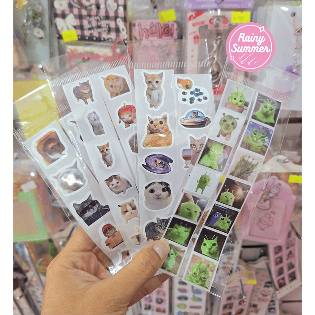 STICKERS - GATITOS MEMES & OVNIS 