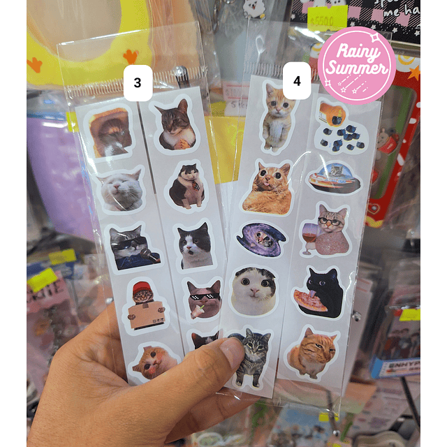 STICKERS - GATITOS MEMES & OVNIS 