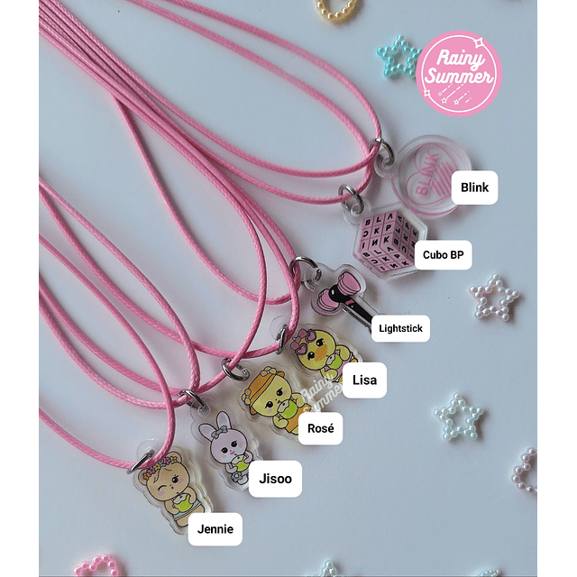 BLACKPINK -  COLLARES PERSONAJES 