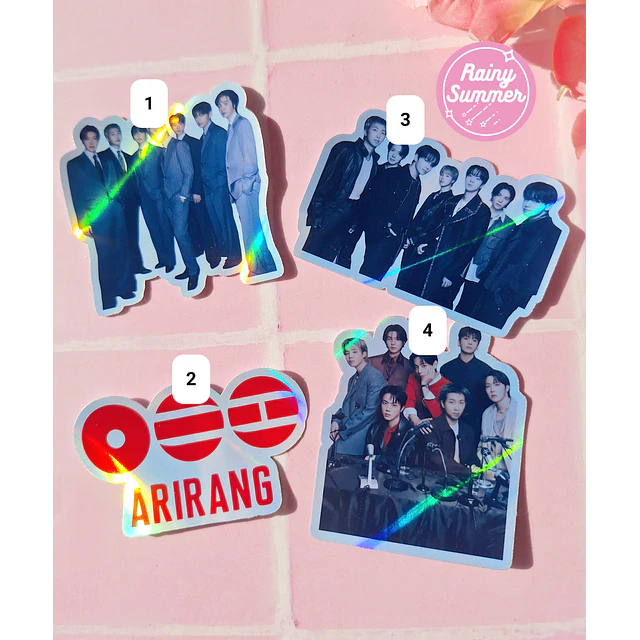 BTS - STICKERS VINILO ARIRANG