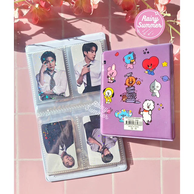BTS - PHOTOCARD BINDER BT21 2 ESPACIOS
