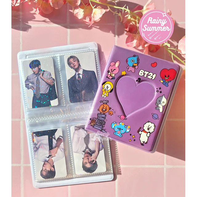 BTS - PHOTOCARD BINDER BT21 2 ESPACIOS