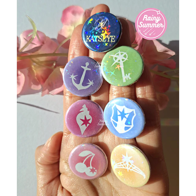 KATSEYE - PINS/CHAPITAS HOLO SÍMBOLOS & COLORES