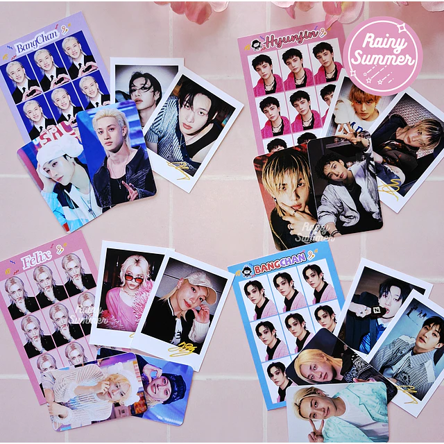 STRAY KIDS FELIX, BANGCHAN, HYUNJIN - MINI SETS DE PAPELERÍA
