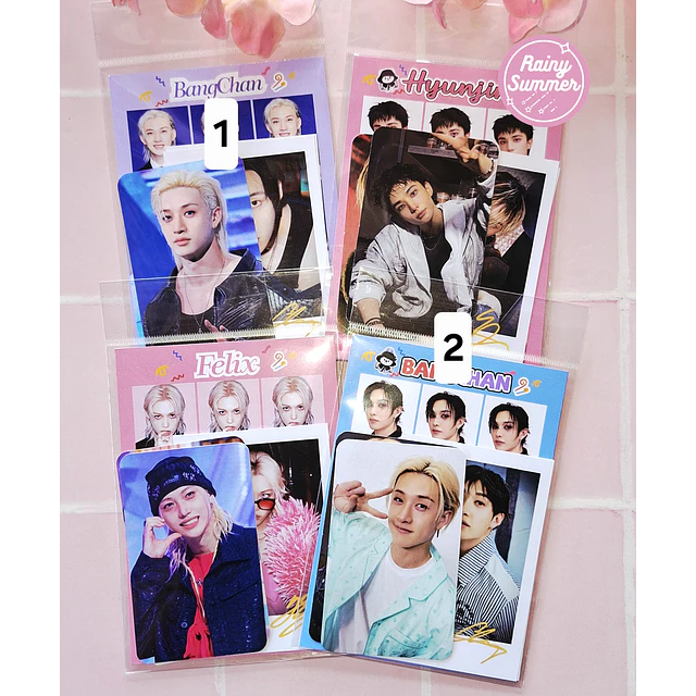 STRAY KIDS FELIX, BANGCHAN, HYUNJIN - MINI SETS DE PAPELERÍA