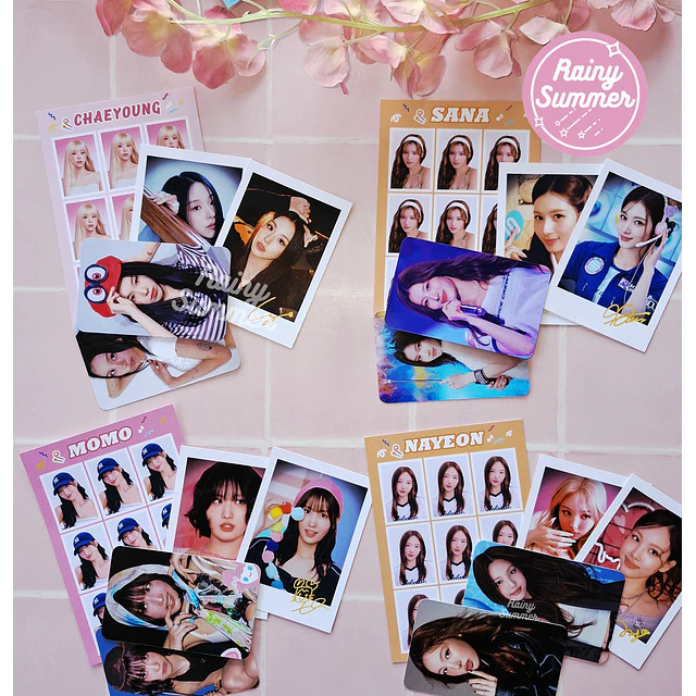 TWICE MOMO, CHAEYOUNG, NAYEON Y SANA - MINI SETS DE PAPELERÍA