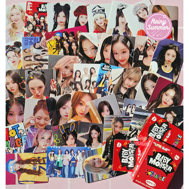 BABY MONSTER - LOMOCARDS HOLOGRÁFICAS HOT SAUCE