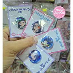 LOS DIARIOS DE LA BOTICARIA - CHAPITAS / PINS HOLOGRÁFICOS