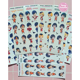 HAIKYUU - STICKERS KENMA, KUROO, NISHINOYA, YAMAGUCHI